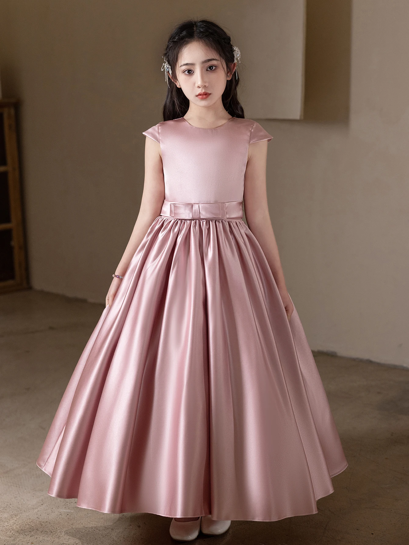 Girl's Dusty Pink Long Dress for Birthday Party Performance Elegant Wedding Evening Gown Bridesmaid Dresses New Customized 2026
Girl's Dusty Pink Long Dress for Birthday Party Performance Elegant Wedding Evening Gown Bridesmaid Dresses New Customized 2026