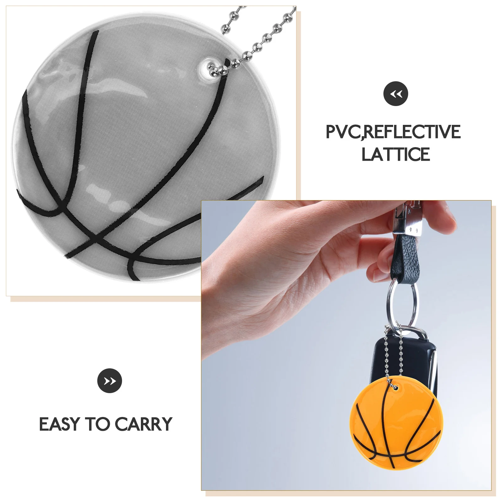 6 Pcs Reflective Pendant Keychain Pendants Trinkets Basketball Accessory Pvc Lattice Backpack Colorful Bag Tag
6 Pcs Reflective Pendant Keychain Pendants Trinkets Basketball Accessory Pvc Lattice Backpack Colorful Bag Tag