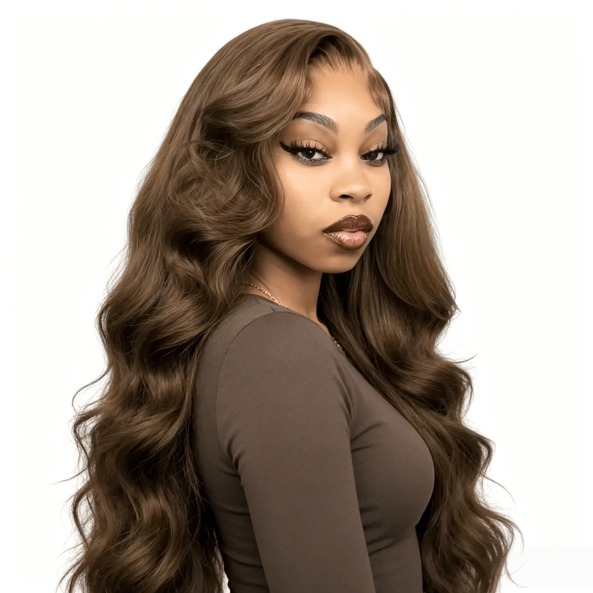 Cold Tea Brown Body Wave Lace Front Wig Colored Transparent 13x4/13x6 Lace Frontal Human Hair Wigs Pre Plucked Wigs for Women
Cold Tea Brown Body Wave Lace Front Wig Colored Transparent 13x4/13x6 Lace Frontal Human Hair Wigs Pre Plucked Wigs for Women