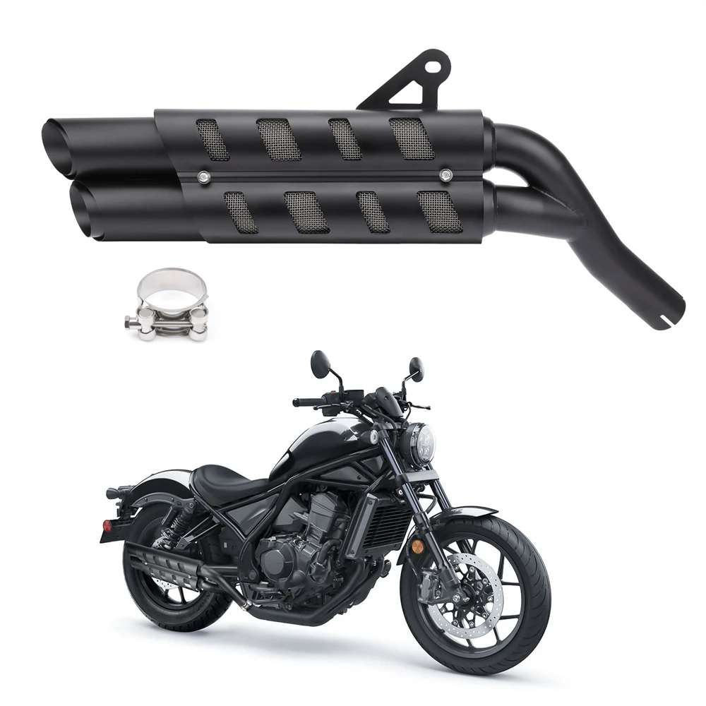 For Honda Rebel CMX 1100 2017-2025 Motorcycle Exhaust Slip-on Muffler Pipe Tube with Heat Shield Cover Kit
For Honda Rebel CMX 1100 2017-2025 Motorcycle Exhaust Slip-on Muffler Pipe Tube with Heat Shield Cover Kit