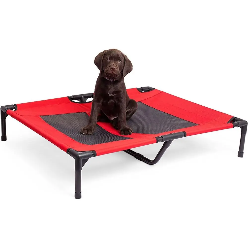 Средняя по размеру приподнятая кровать-лежанка для собак с охлаждающей сеткой для использования в помещении и на улице, красная
Средняя по размеру приподнятая кровать-лежанка для собак с охлаждающей сеткой для использования в помещении и на улице, красная
