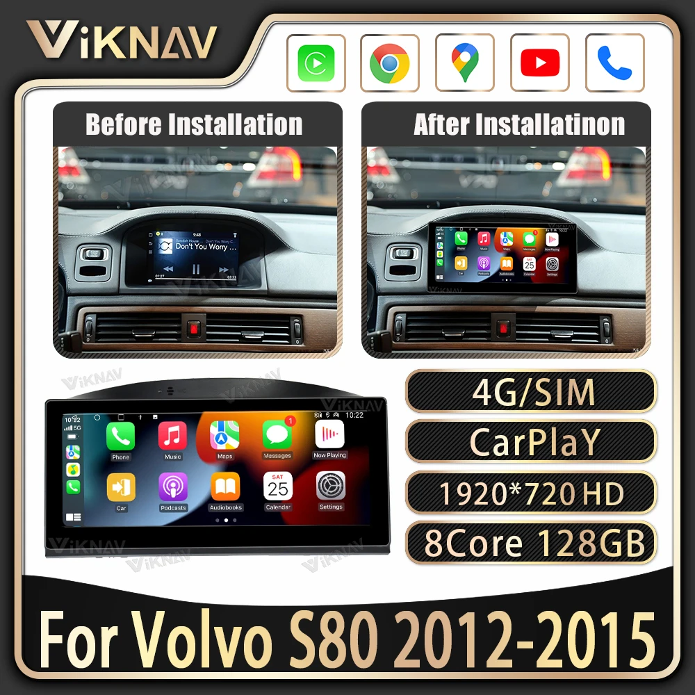 Touch Screen Car Radio For Volvo S80 2012-2015 Vertical Screen GPS Navigation LCD Multimedia Stereo Video Player Head Unit 128GB
Touch Screen Car Radio For Volvo S80 2012-2015 Vertical Screen GPS Navigation LCD Multimedia Stereo Video Player Head Unit 128GB
