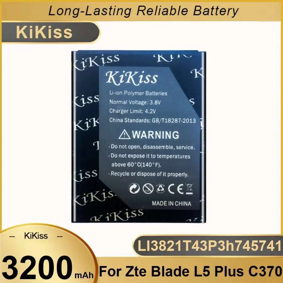 LI3821T43P3h745741 для Zte Blade L5 Plus c370 3200 мАч аккумулятор мобильного телефона Премиум замена
LI3821T43P3h745741 для Zte Blade L5 Plus c370 3200 мАч аккумулятор мобильного телефона Премиум замена
