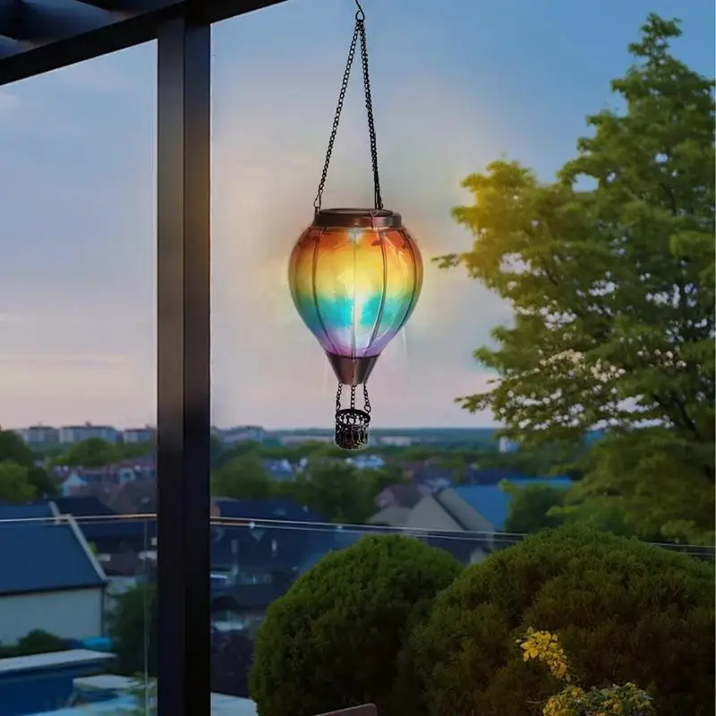 Solar Hot Air Balloon Waterproof Glass Solar Lantern Decorative Garden Light Hot Air Balloon Decor for Garden Patio
Solar Hot Air Balloon Waterproof Glass Solar Lantern Decorative Garden Light Hot Air Balloon Decor for Garden Patio