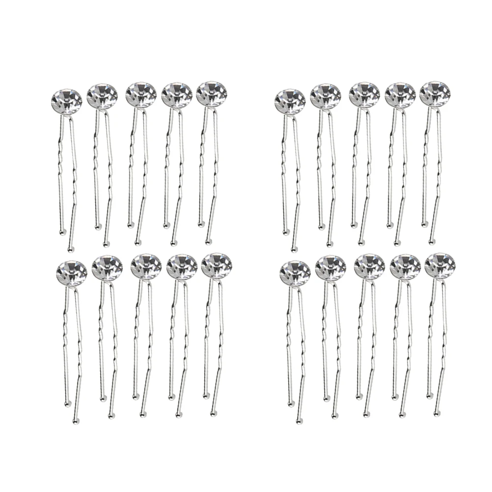 20 Pcs Rhinestone Hairpins U Shaped Clips Safe Durable Metal Girls Headwear Daily Gifts Styling Tools Hair Accessories
20 Pcs Rhinestone Hairpins U Shaped Clips Safe Durable Metal Girls Headwear Daily Gifts Styling Tools Hair Accessories
