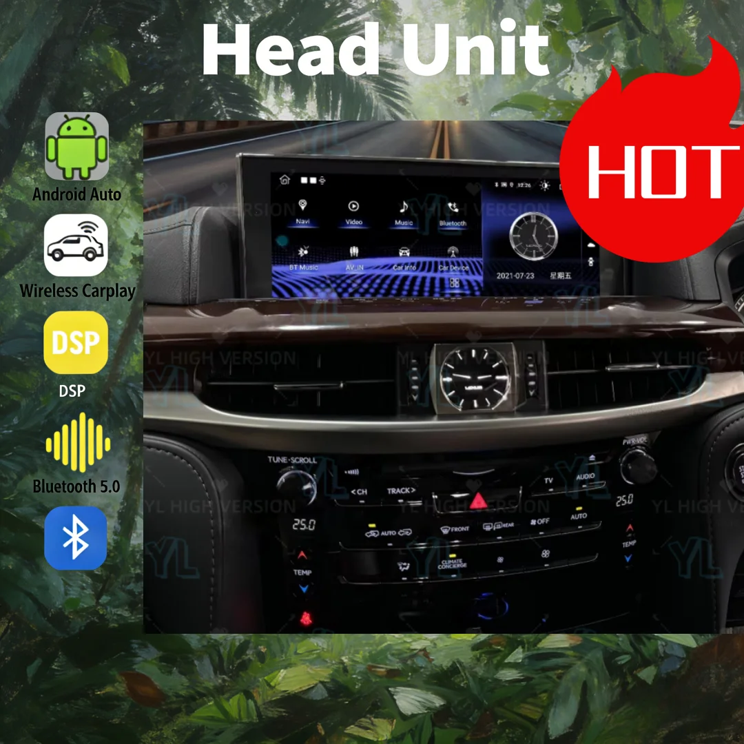 R For Lexus LX570 470 2016-2019 Android14 Multimedia 12.3inch HD Screen with Carplay GPS Stereo Player RHD and LHD Unit Upgrade
R For Lexus LX570 470 2016-2019 Android14 Multimedia 12.3inch HD Screen with Carplay GPS Stereo Player RHD and LHD Unit Upgrade