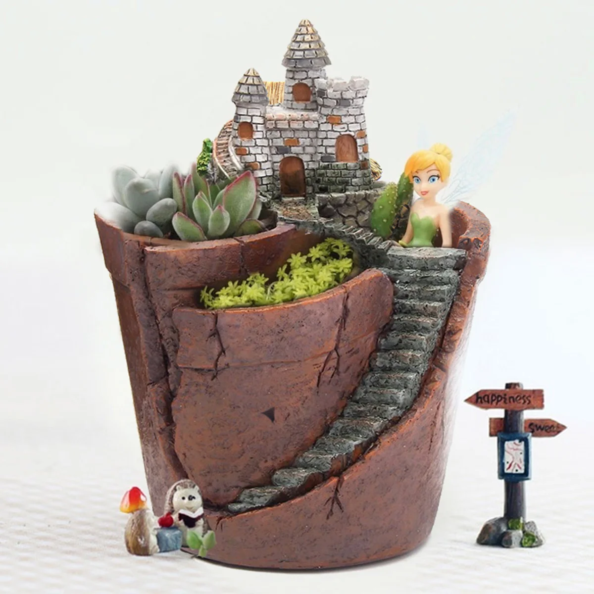Aerial Plant Pots Resin Castle Planter Hand Painted Succulent Indoor Potted Plants Small Garden Desk Balcony Decor Flower Pot
Aerial Plant Pots Resin Castle Planter Hand Painted Succulent Indoor Potted Plants Small Garden Desk Balcony Decor Flower Pot