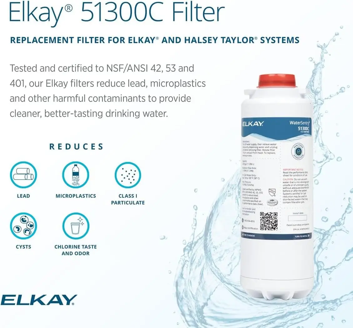 Genuine WaterSentry 51300C Lead + Microplastics NSF/ANSI Certified Filter (Single)(Bottle Fillers)
Genuine WaterSentry 51300C Lead + Microplastics NSF/ANSI Certified Filter (Single)(Bottle Fillers)