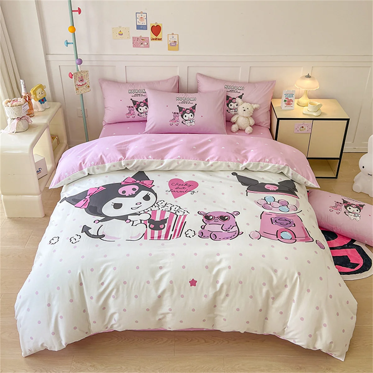 Новый дизайн комплекта постельного белья Kuromi; H-Hello Kitty Melody пододеяльник наволочка комплект из 2-3 предметов для детей и взрослых размер домашний декор
Новый дизайн комплекта постельного белья Kuromi; H-Hello Kitty Melody пододеяльник наволочка комплект из 2-3 предметов для детей и взрослых размер домашний декор