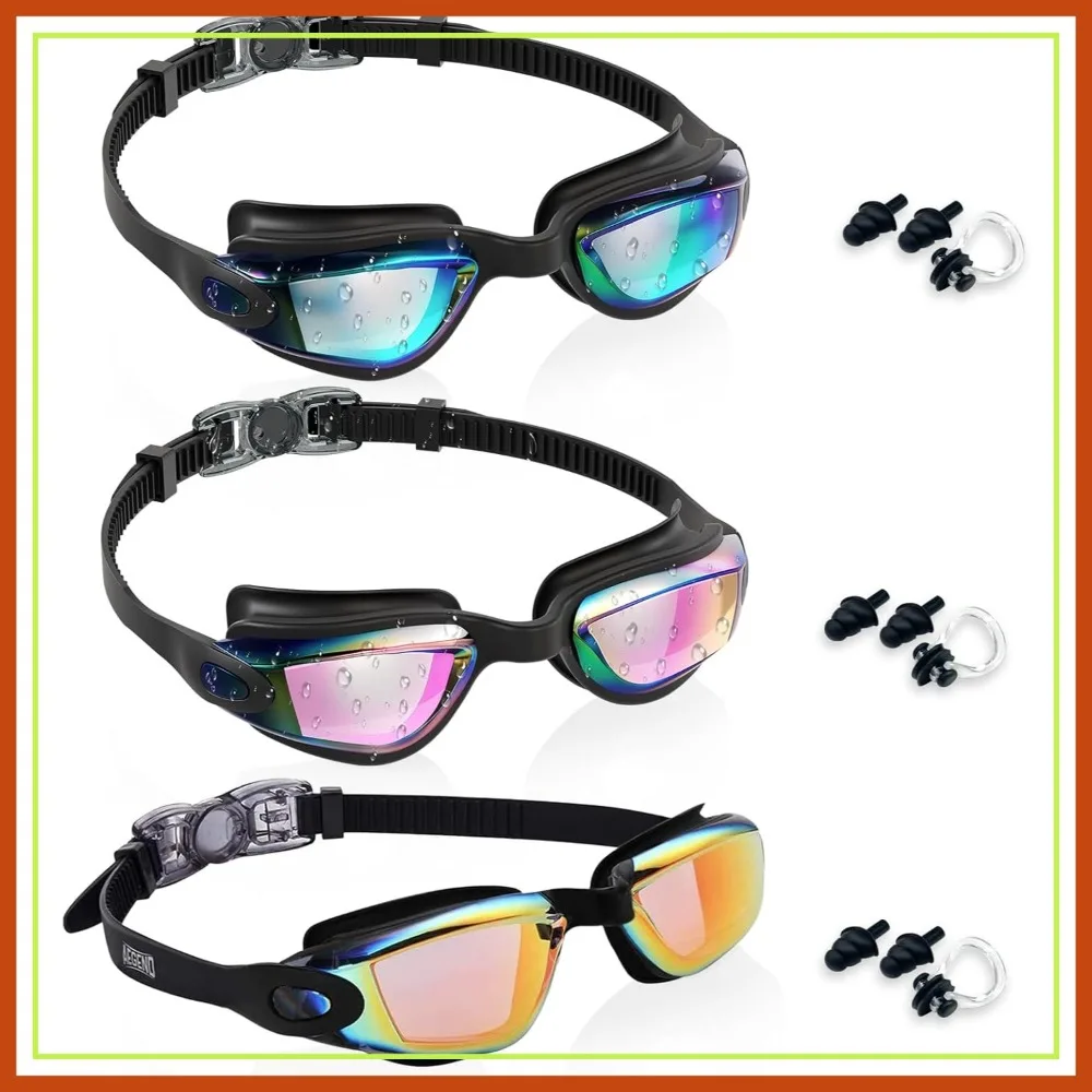 Swim Goggles 3 Pack for Kids & Youth 3-14 - Comfort Fit & Anti-Fog
Swim Goggles 3 Pack for Kids & Youth 3-14 - Comfort Fit & Anti-Fog
