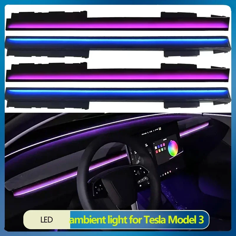 Светодиодные динамические окружающие освещение для Tesla Model 3 Highland, светодиодное освещение приборной панели, окружающее освещение центральной консоли, симфонические огни 2023+
Светодиодные динамические окружающие освещение для Tesla Model 3 Highland, светодиодное освещение приборной панели, окружающее освещение центральной консоли, симфонические огни 2023+