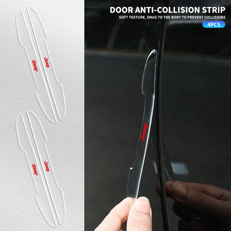4pcs Car Side Door Edge Protection Anti-collision Sticker For Jeep Wrangler Grand Cherokee Compass Wagoneer Gladiator Avenger JK
4pcs Car Side Door Edge Protection Anti-collision Sticker For Jeep Wrangler Grand Cherokee Compass Wagoneer Gladiator Avenger JK