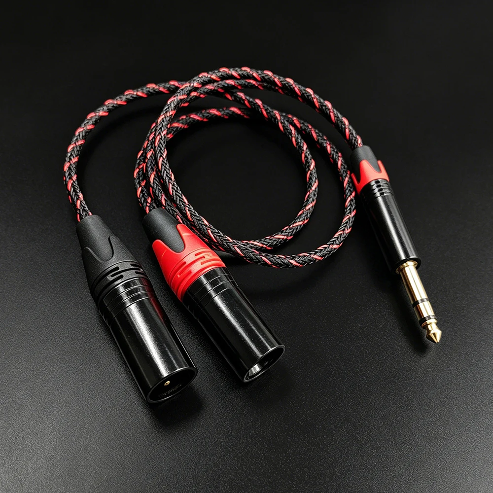 Aouyade High-Quality 4N Oxygen-Free Copper HiFi Audio Cable 6.5 TRS to 2 XLR Active Monitor Speaker Cable
Aouyade High-Quality 4N Oxygen-Free Copper HiFi Audio Cable 6.5 TRS to 2 XLR Active Monitor Speaker Cable