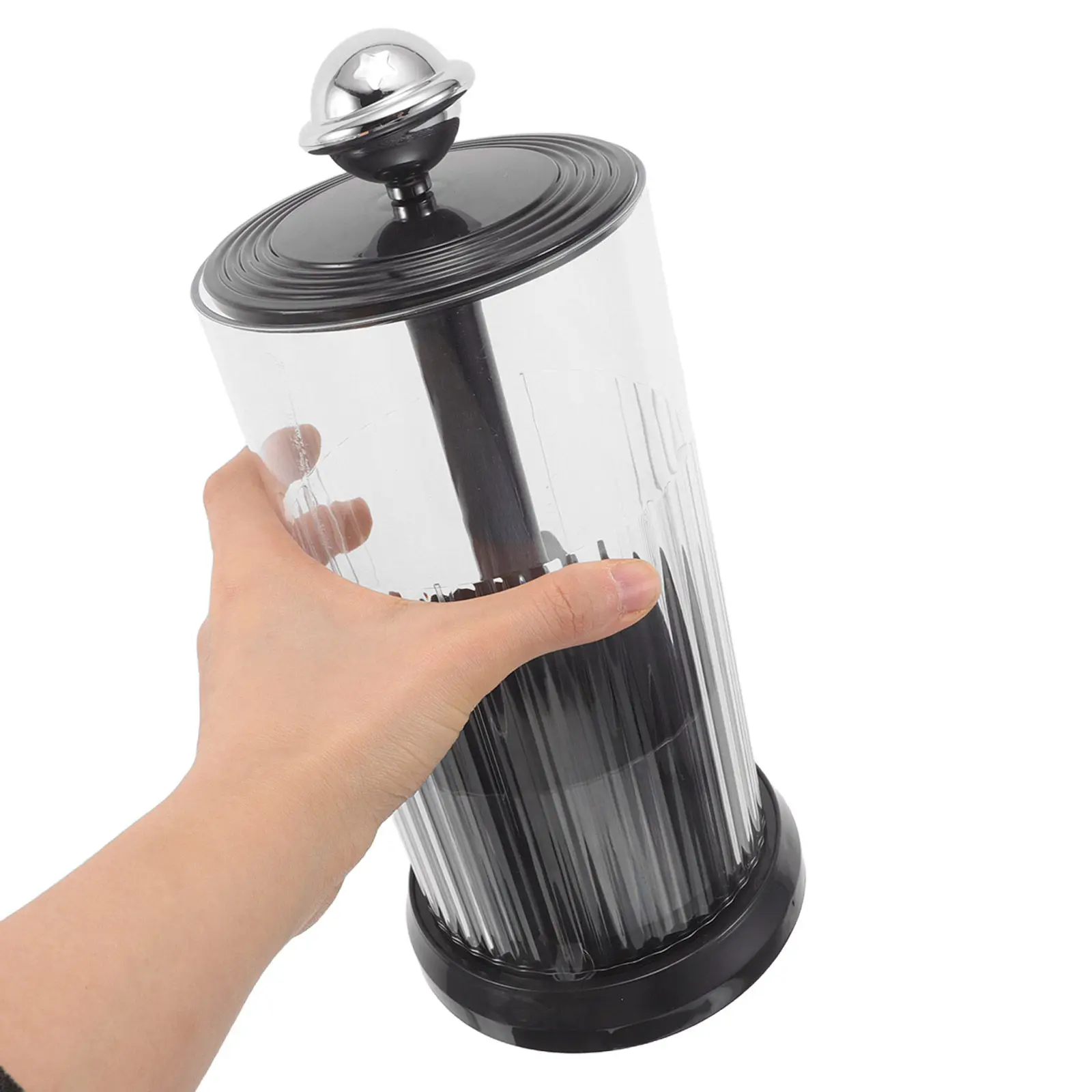 Rotating Makeup Brush Holder Organizer Plastic Covered Automatic Lifting Swivel Brush Storage Container Vanity Countertop Makeup
Rotating Makeup Brush Holder Organizer Plastic Covered Automatic Lifting Swivel Brush Storage Container Vanity Countertop Makeup