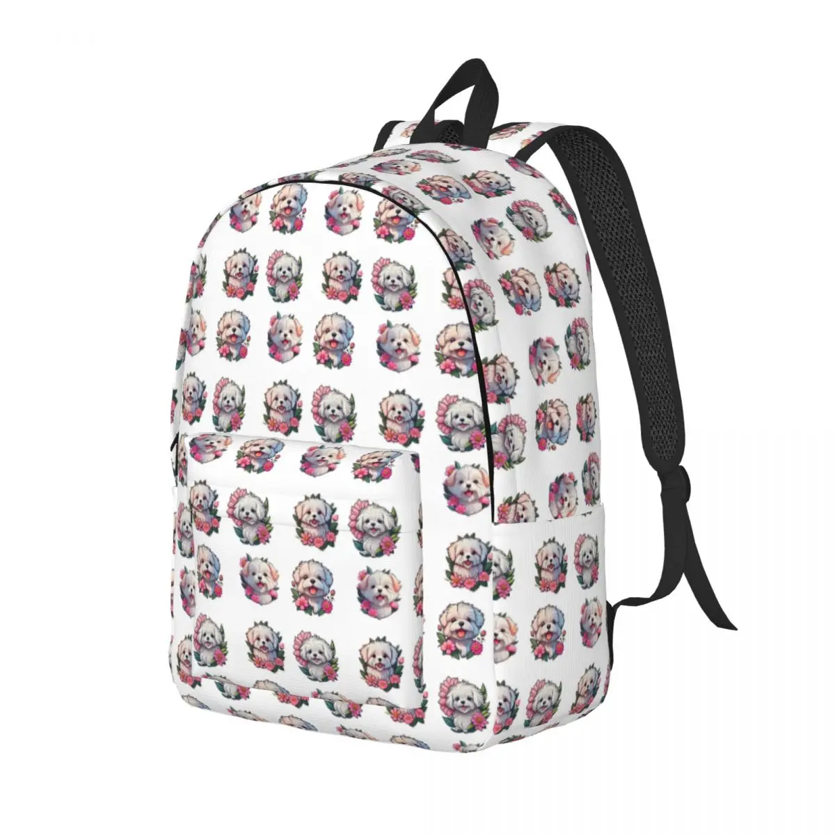 Cute Maltese Puppies And Flowers Student Backpack School Bag Hiking Travel Daypack for Men Women Fashion Bookbag Shoulder Bags
Cute Maltese Puppies And Flowers Student Backpack School Bag Hiking Travel Daypack for Men Women Fashion Bookbag Shoulder Bags