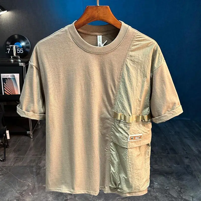 2025 New Pi Shuai Design Trendy Brand Short sleeved T-shirt for Men's Summer Loose Trendy Splicing Men's Top
2025 New Pi Shuai Design Trendy Brand Short sleeved T-shirt for Men's Summer Loose Trendy Splicing Men's Top