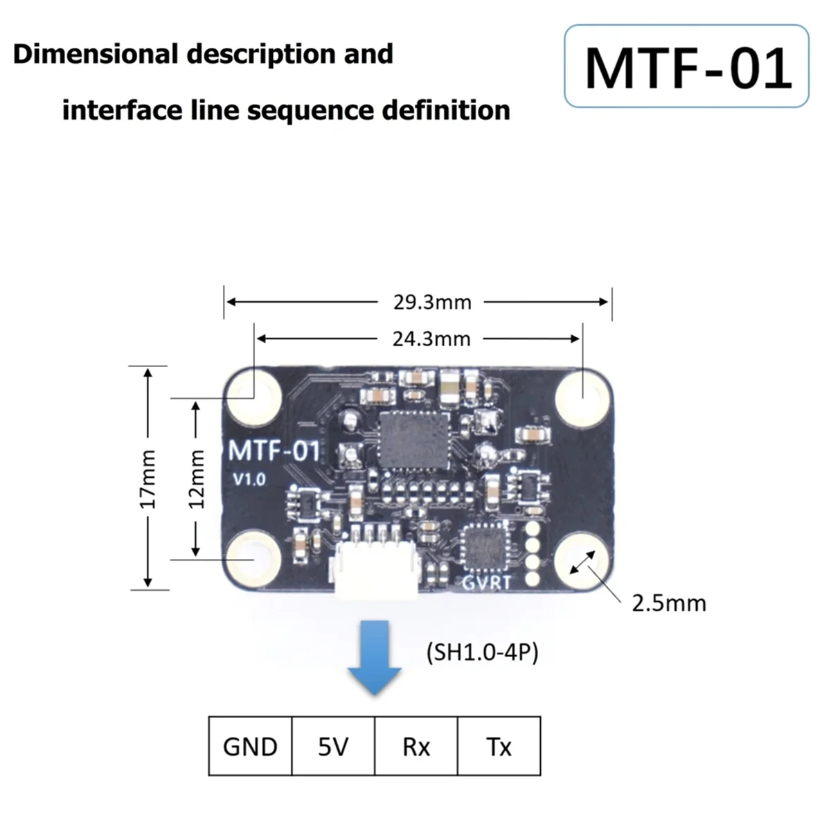 【BAAZ Fast 】MTF 01 Optical Sensor Module PMW3901 Optical Flow Sensor UAV Positioning 8M Laser Ranging Integrated
【BAAZ Fast 】MTF 01 Optical Sensor Module PMW3901 Optical Flow Sensor UAV Positioning 8M Laser Ranging Integrated