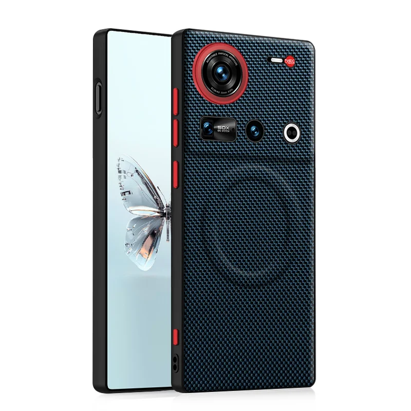 Чехол для Nubia Z70 Ultra Z70S с магнитными магнитами, нейлоновая тканая матовая кожа, приятный для кожи бампер, противоударная задняя крышка
Чехол для Nubia Z70 Ultra Z70S с магнитными магнитами, нейлоновая тканая матовая кожа, приятный для кожи бампер, противоударная задняя крышка