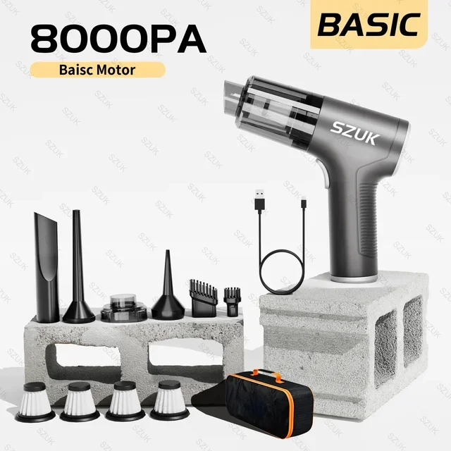 98000PA Car Vacuum Cleaner Wireless Mini Powerful Cleaning Machine Handheld for Car Portable Blow Computer Appliance Mini vac
98000PA Car Vacuum Cleaner Wireless Mini Powerful Cleaning Machine Handheld for Car Portable Blow Computer Appliance Mini vac