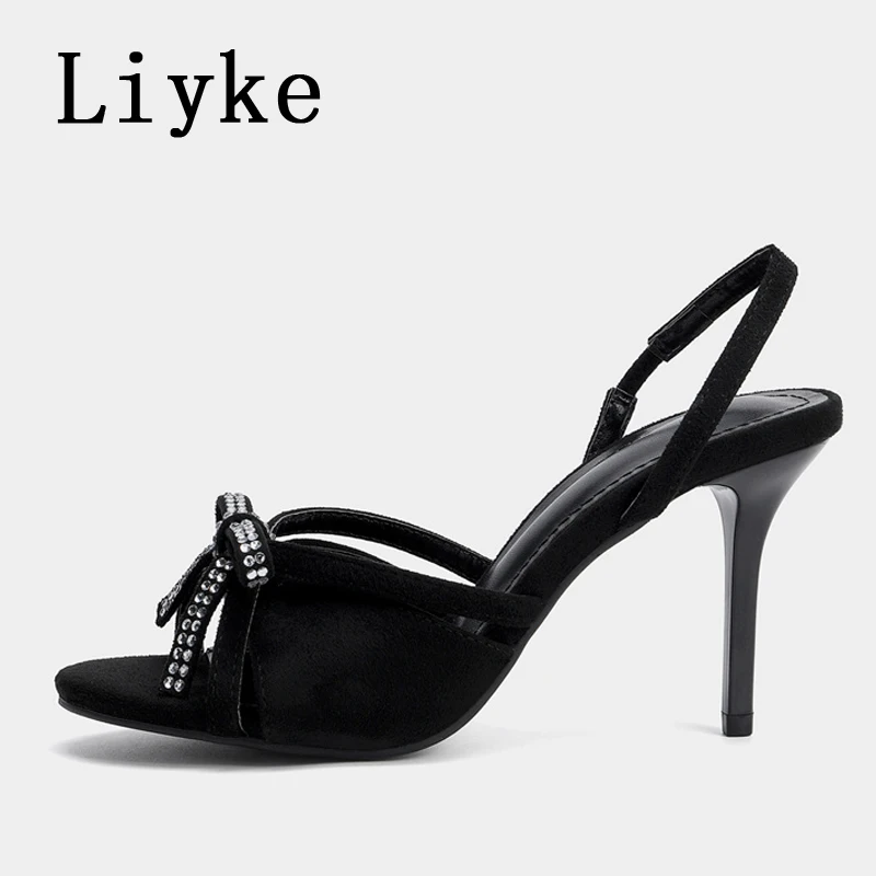 Liyke Summer Sexy Slip On Back Strap Sandals Women Peep Toe Crystal Rhinestone Bowknot High Heels Ladies Shoes Sandalias Mujer
Liyke Summer Sexy Slip On Back Strap Sandals Women Peep Toe Crystal Rhinestone Bowknot High Heels Ladies Shoes Sandalias Mujer