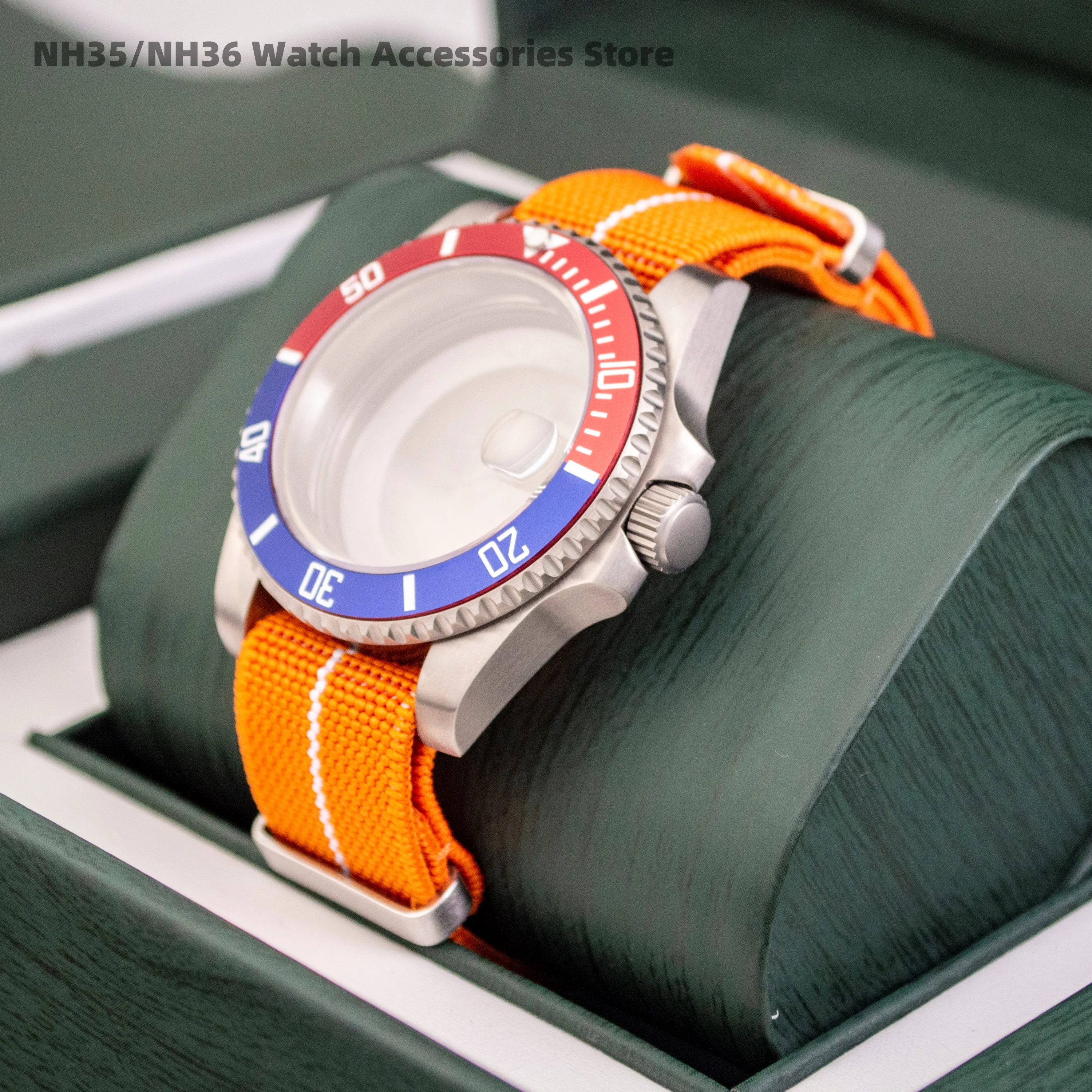Titanium Case Nylon Strap For ETA 2824 NH35A NH36 40mm Sapphire Glass SUB GMT Titanium Watch Case Watch Titanium Watch Parts
Titanium Case Nylon Strap For ETA 2824 NH35A NH36 40mm Sapphire Glass SUB GMT Titanium Watch Case Watch Titanium Watch Parts