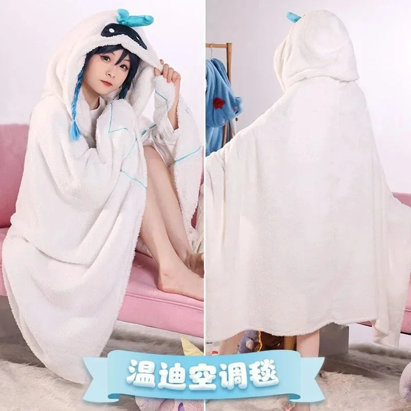 New Genshin Impact Fleece Blanket Cloak Cape 2-in-1 Hooded Pajamas Winter Warm Cosplay Costume For Kazuha Scaramouche
New Genshin Impact Fleece Blanket Cloak Cape 2-in-1 Hooded Pajamas Winter Warm Cosplay Costume For Kazuha Scaramouche