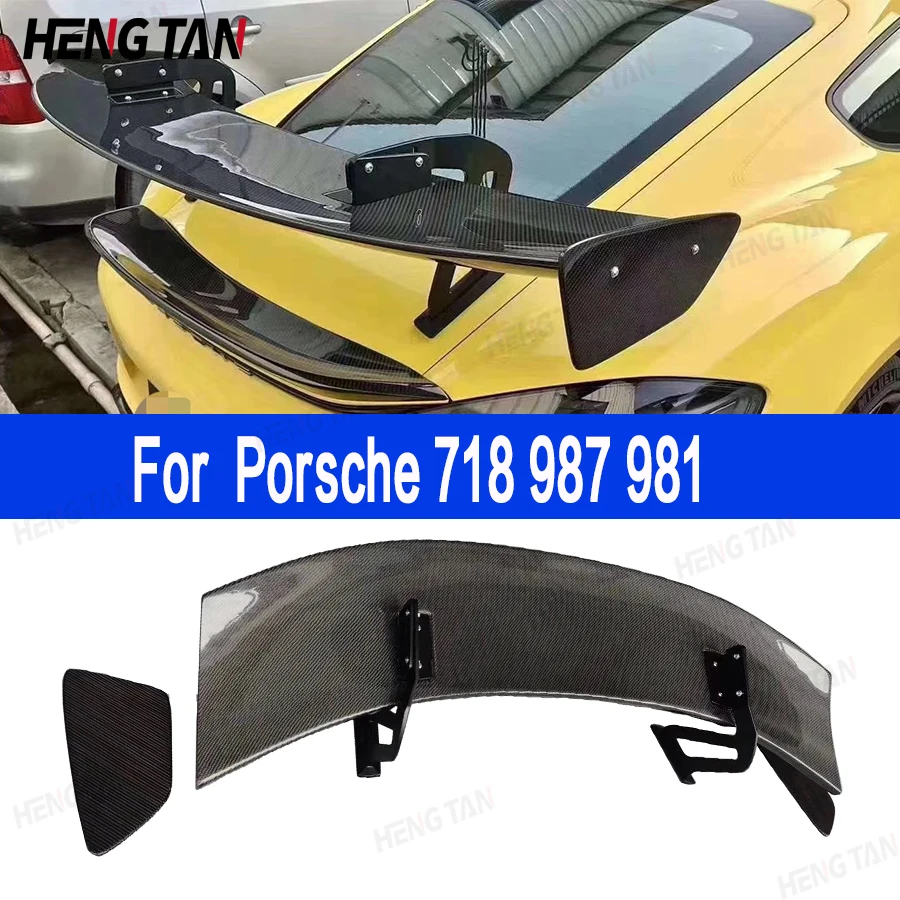 For Porsche 718 987 981 GT4 Style Carbon Fiber Tail fins Rear Trunk Spoiler Guide Wing Rear Wing Car Trunk Diverter Body Kit
For Porsche 718 987 981 GT4 Style Carbon Fiber Tail fins Rear Trunk Spoiler Guide Wing Rear Wing Car Trunk Diverter Body Kit