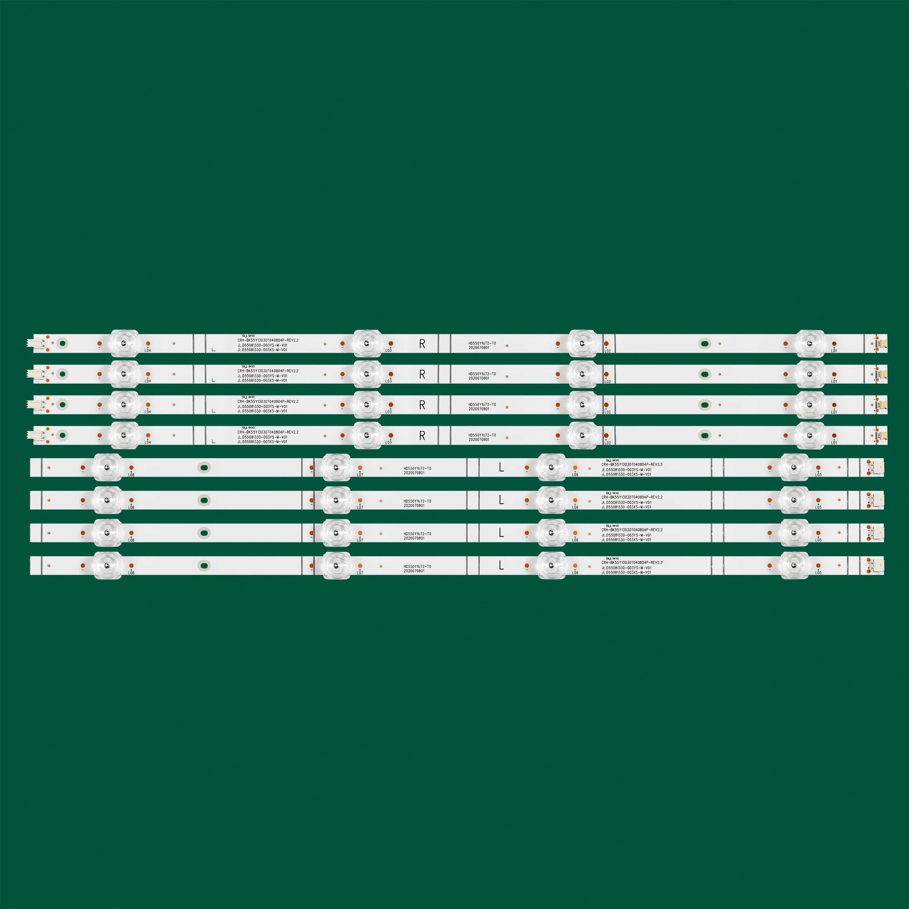 LED Strip 8lamps for 55R6000GM 55R6000 55R6000G BK55Y13030 55A6CG JL.D55081330-003FS-M-V03 CRH-BX55Y1U723030T040806A-REV1.0
LED Strip 8lamps for 55R6000GM 55R6000 55R6000G BK55Y13030 55A6CG JL.D55081330-003FS-M-V03 CRH-BX55Y1U723030T040806A-REV1.0