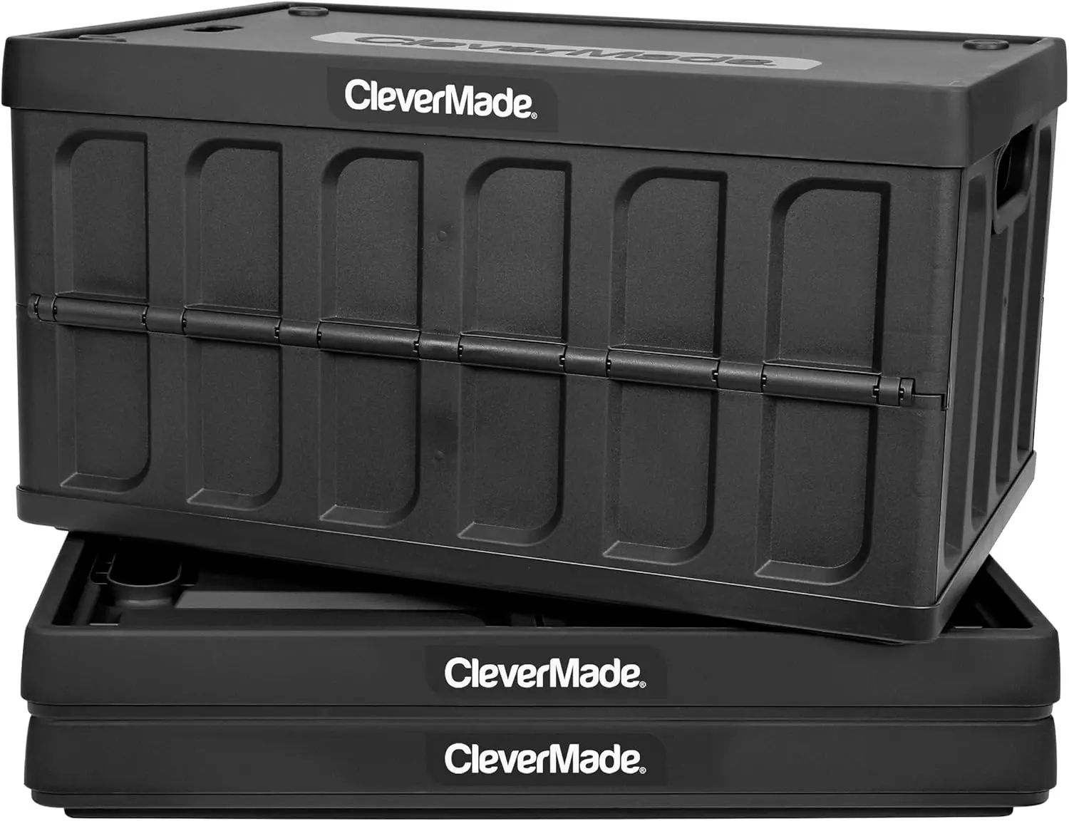 CleverMade Collapsible Storage Bins, 3-Pack 46L Stackable Crates with Lids for Home & Closet Organization (Obsidian)
CleverMade Collapsible Storage Bins, 3-Pack 46L Stackable Crates with Lids for Home & Closet Organization (Obsidian)
