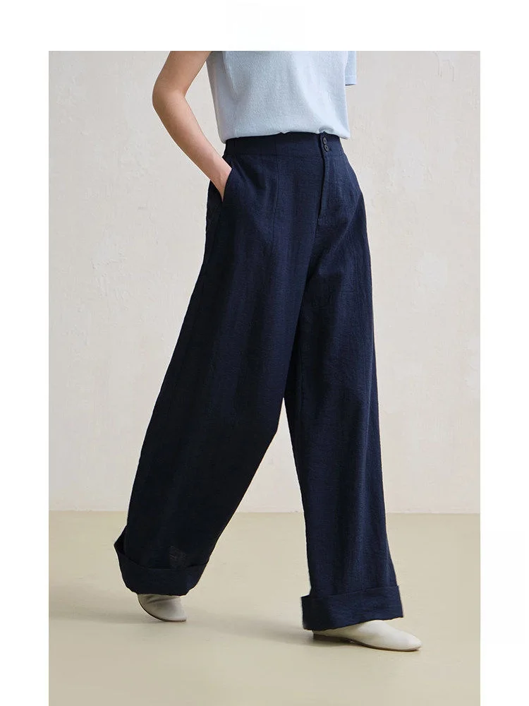 Ltyp Travel Original Linen Wide Leg Pants Women's Summer Casual Loose Fit Trousers Draping Style Floor Length Lazy Pants
Ltyp Travel Original Linen Wide Leg Pants Women's Summer Casual Loose Fit Trousers Draping Style Floor Length Lazy Pants