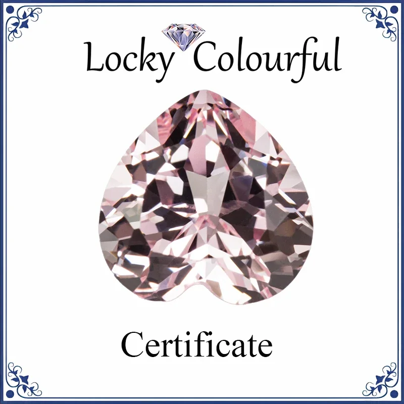 Lab Grown Sapphire Sakura Pink Color Top Quality Heart Shape Charm Beads for Diy Jewelry Making Ring Selectable AGL Certificate
Lab Grown Sapphire Sakura Pink Color Top Quality Heart Shape Charm Beads for Diy Jewelry Making Ring Selectable AGL Certificate