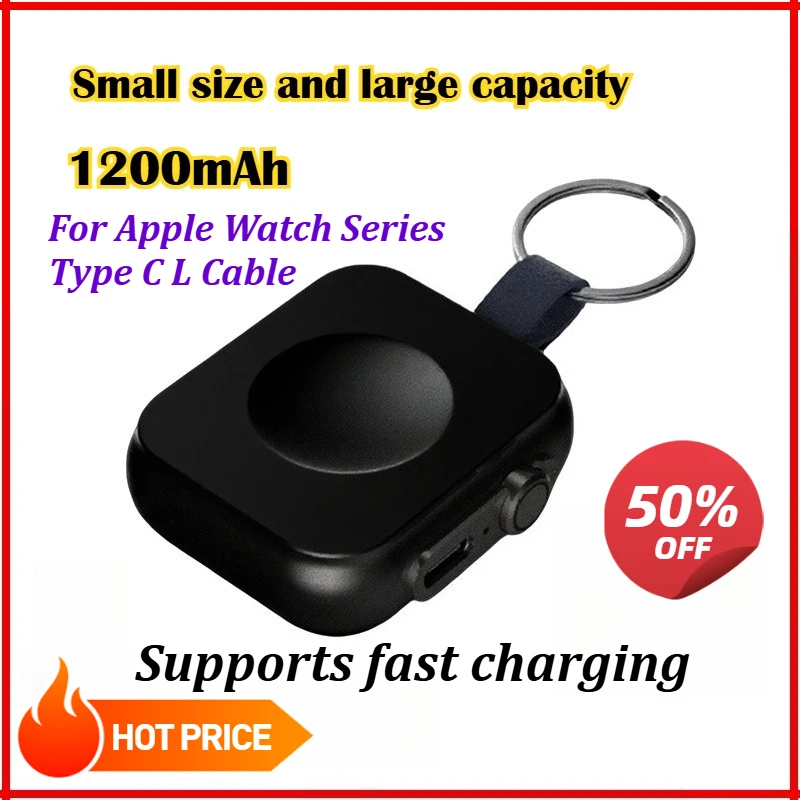 1200mAh Magnetic Wireless Power Bank For Apple Watch Series Type C L Cable Fast Charger Portable Mobile Power Bank
1200mAh Magnetic Wireless Power Bank For Apple Watch Series Type C L Cable Fast Charger Portable Mobile Power Bank