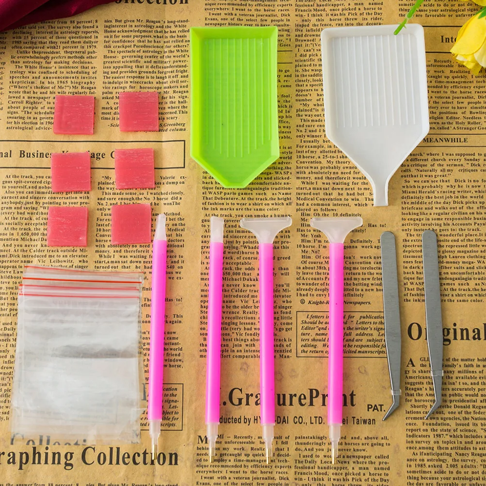 24Pcs Clip Set Diamond DIY Tools Pens Trays Tweezers Glue Bags Beads Painting Kit Nail Phone Diamond Placement Adjustment
24Pcs Clip Set Diamond DIY Tools Pens Trays Tweezers Glue Bags Beads Painting Kit Nail Phone Diamond Placement Adjustment