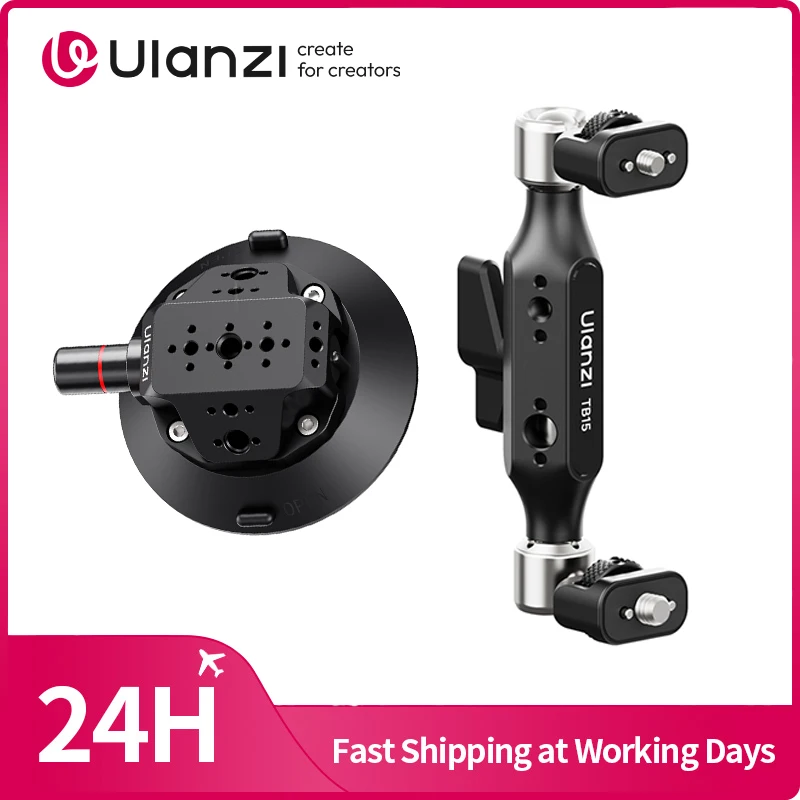 Ulanzi TB15 Suction Cup Mount Magic Arm Vehicle-Mounted Sucker Bracket Magic Arm for Action Camera Smartpone for Video Recording
Ulanzi TB15 Suction Cup Mount Magic Arm Vehicle-Mounted Sucker Bracket Magic Arm for Action Camera Smartpone for Video Recording
