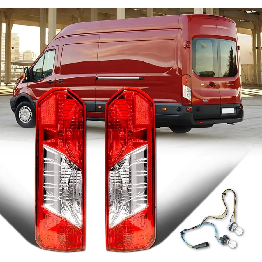 Tail Lights Compatible with Transit 150 250 350 350HD 20152025 Rear Lamp with Integrated New Bulbs and Complete Harness Assemb
Tail Lights Compatible with Transit 150 250 350 350HD 20152025 Rear Lamp with Integrated New Bulbs and Complete Harness Assemb
