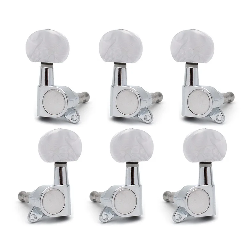 Sealed Acoustic/Electric Guitar Tuning Pegs Oval Pearloid Knobs Chrome Metal String Winder Tuners Guitar Parts & Accessories
Sealed Acoustic/Electric Guitar Tuning Pegs Oval Pearloid Knobs Chrome Metal String Winder Tuners Guitar Parts & Accessories
