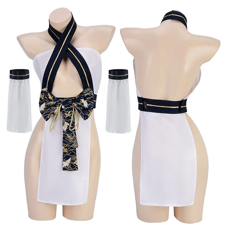 Sexy Traditional Japanese Kimono Lingerie Set Women Halter Open Chest Robe Retro Cheongsam Dress With Bow-Knot Cosplay Costume
Sexy Traditional Japanese Kimono Lingerie Set Women Halter Open Chest Robe Retro Cheongsam Dress With Bow-Knot Cosplay Costume