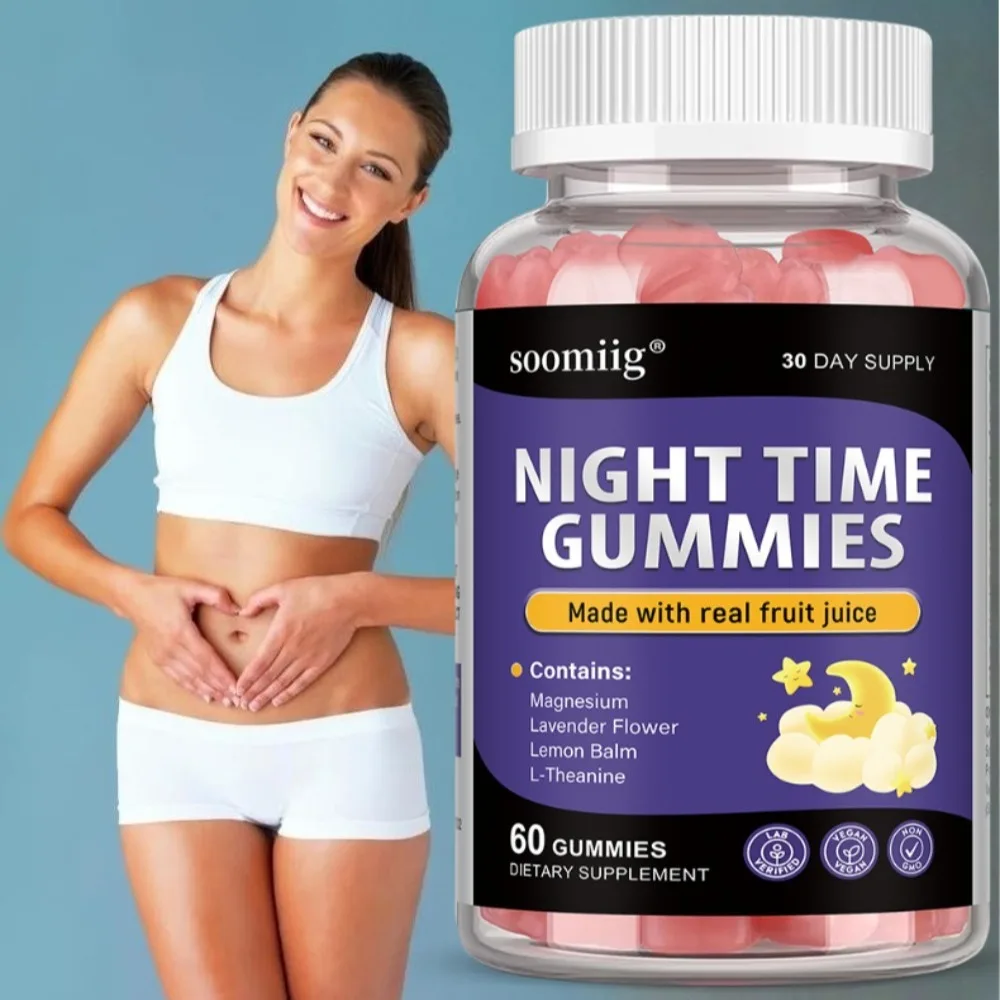 Night Time Gummies, with Lemon Balm - Improve Mood and Brain Health, Relieve Stress, Improve Digestion Supplements
Night Time Gummies, with Lemon Balm - Improve Mood and Brain Health, Relieve Stress, Improve Digestion Supplements
