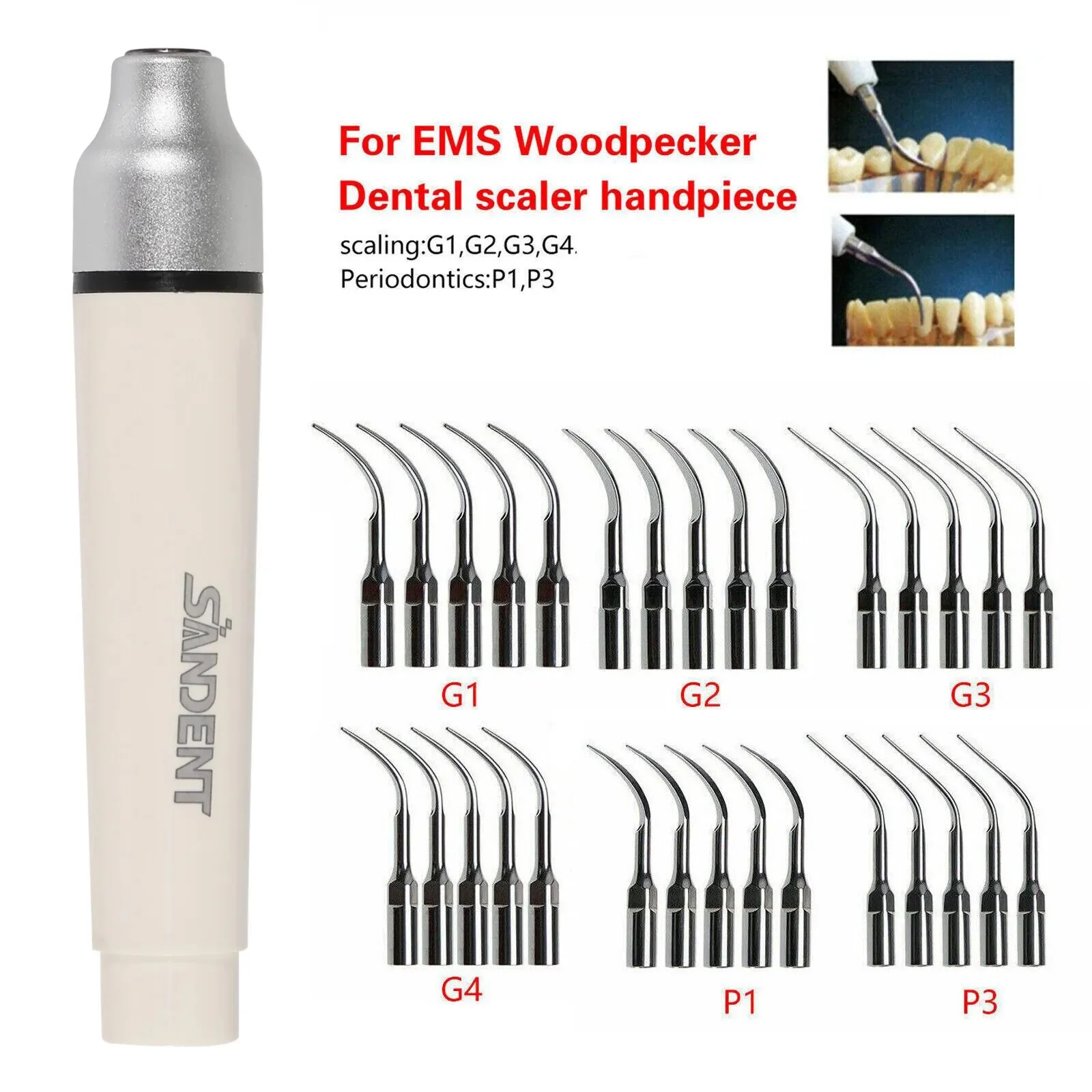 For Cavitron LED Light Dental Ultrasonic Piezo Scaler Handpiece/5pcs Scaling Perio Tips Fit EMS
For Cavitron LED Light Dental Ultrasonic Piezo Scaler Handpiece/5pcs Scaling Perio Tips Fit EMS