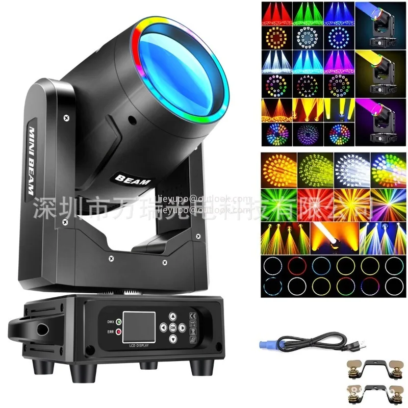 350W Moving Head Beam Light with Aperture, 18 Prism RGBW Stage Lighting, DMX DJ Spot Pattern Light for Bar KTV Wedding Party
350W Moving Head Beam Light with Aperture, 18 Prism RGBW Stage Lighting, DMX DJ Spot Pattern Light for Bar KTV Wedding Party