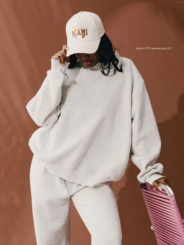 Spring 2026 Loose Fit Women's Sweatshirt Embroidered Patchwork Half High Collar Grey Ladies Hoodie Casual Style Long Sleeve
Spring 2026 Loose Fit Women's Sweatshirt Embroidered Patchwork Half High Collar Grey Ladies Hoodie Casual Style Long Sleeve