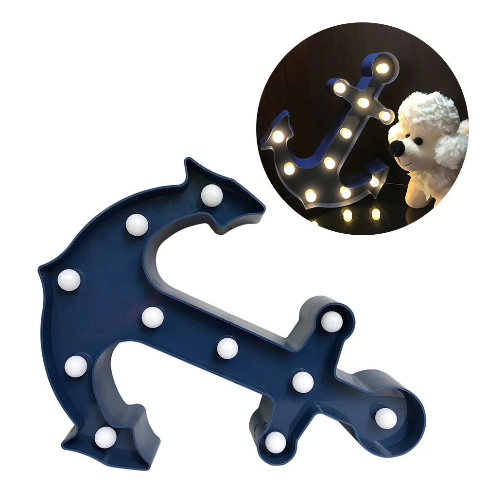 LED Anchor Light 11 LEDs Long Lasting Decorative Anchor Shaped Nightlight Wall Table Home Outdoor Decor Wedding for Kids 
LED Anchor Light 11 LEDs Long Lasting Decorative Anchor Shaped Nightlight Wall Table Home Outdoor Decor Wedding for Kids