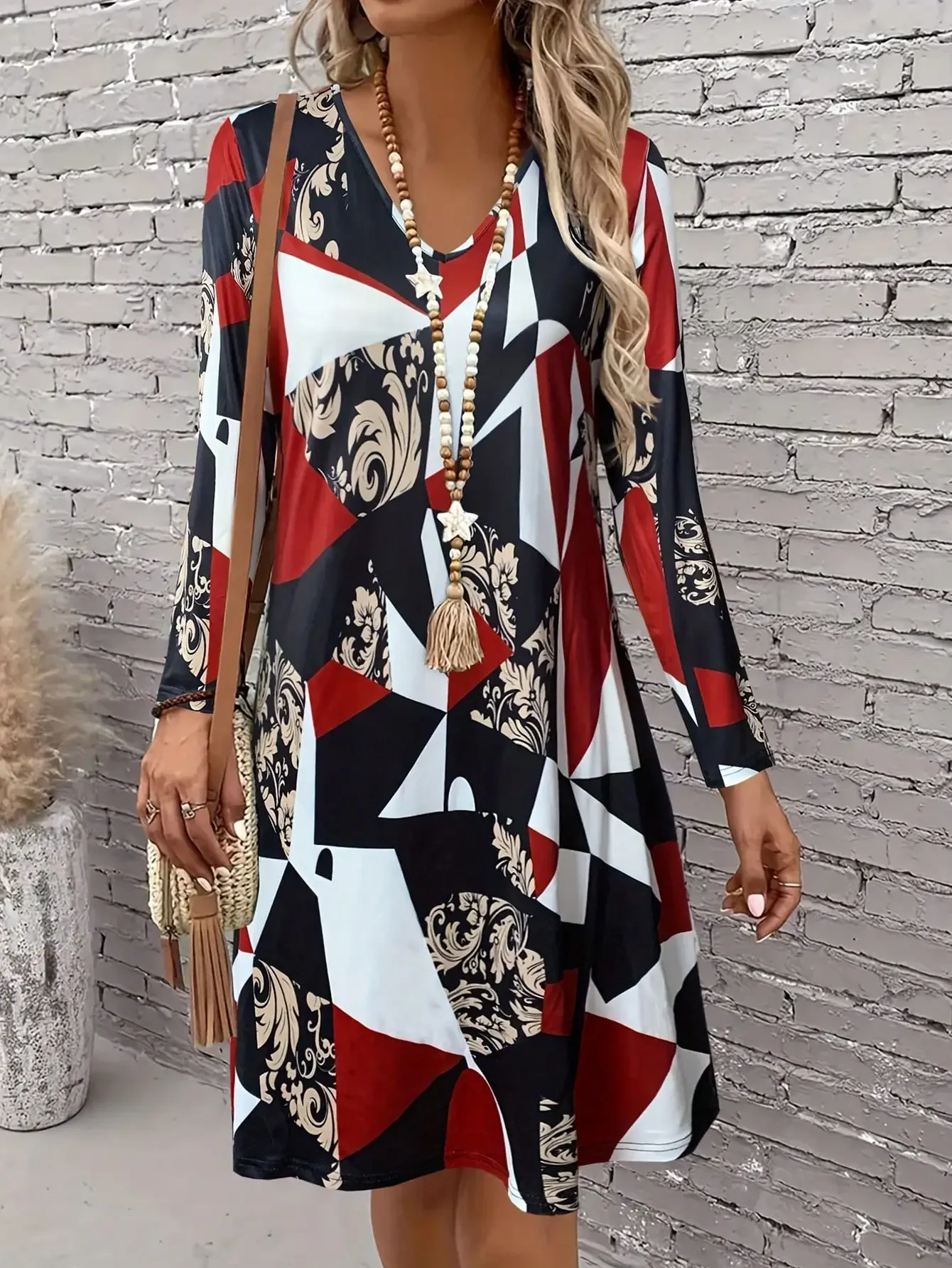 Женские повседневные платья с длинными рукавами и принтом для женщин, модные свободные мини-платья с гребешком и принтом, весенне-осенние женские платья с v-образным вырезом
Женские повседневные платья с длинными рукавами и принтом для женщин, модные свободные мини-платья с гребешком и принтом, весенне-осенние женские платья с v-образным вырезом