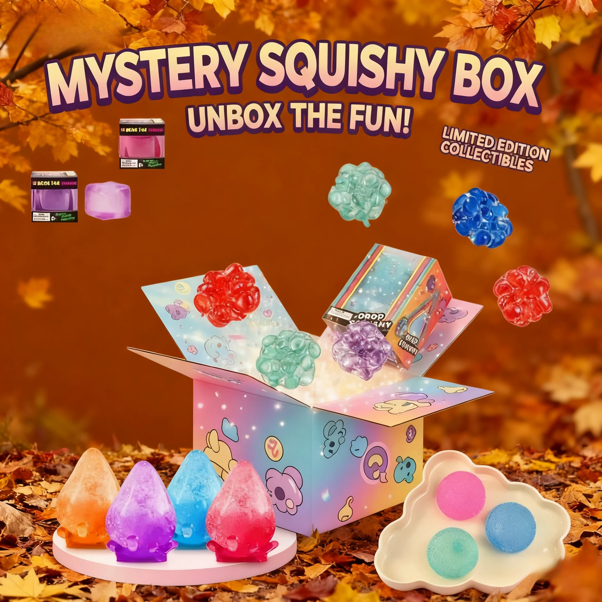 Cute Squishy Surprise Box Set – 1 Independent Random Picks Per Order, Collectible Sensory Mystery Toys
Cute Squishy Surprise Box Set – 1 Independent Random Picks Per Order, Collectible Sensory Mystery Toys