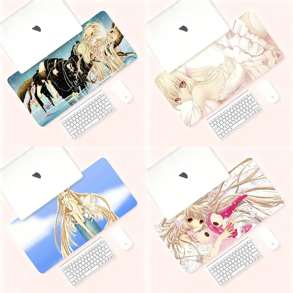 Cute Chobits Mouse Pad Computer Mat Deskpad Laptop Keyboard Mat Office Large Landscape Mousepad