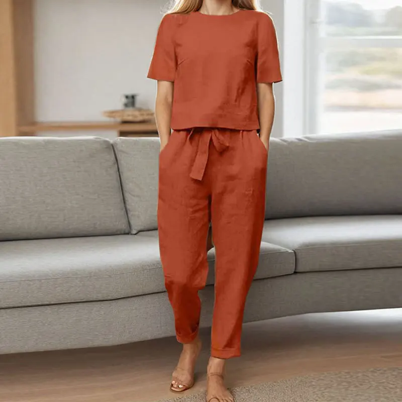 New Women's Round Neck Long Sleeved Solid Color Two-piece Fashionable Casual Suit for Women
New Women's Round Neck Long Sleeved Solid Color Two-piece Fashionable Casual Suit for Women