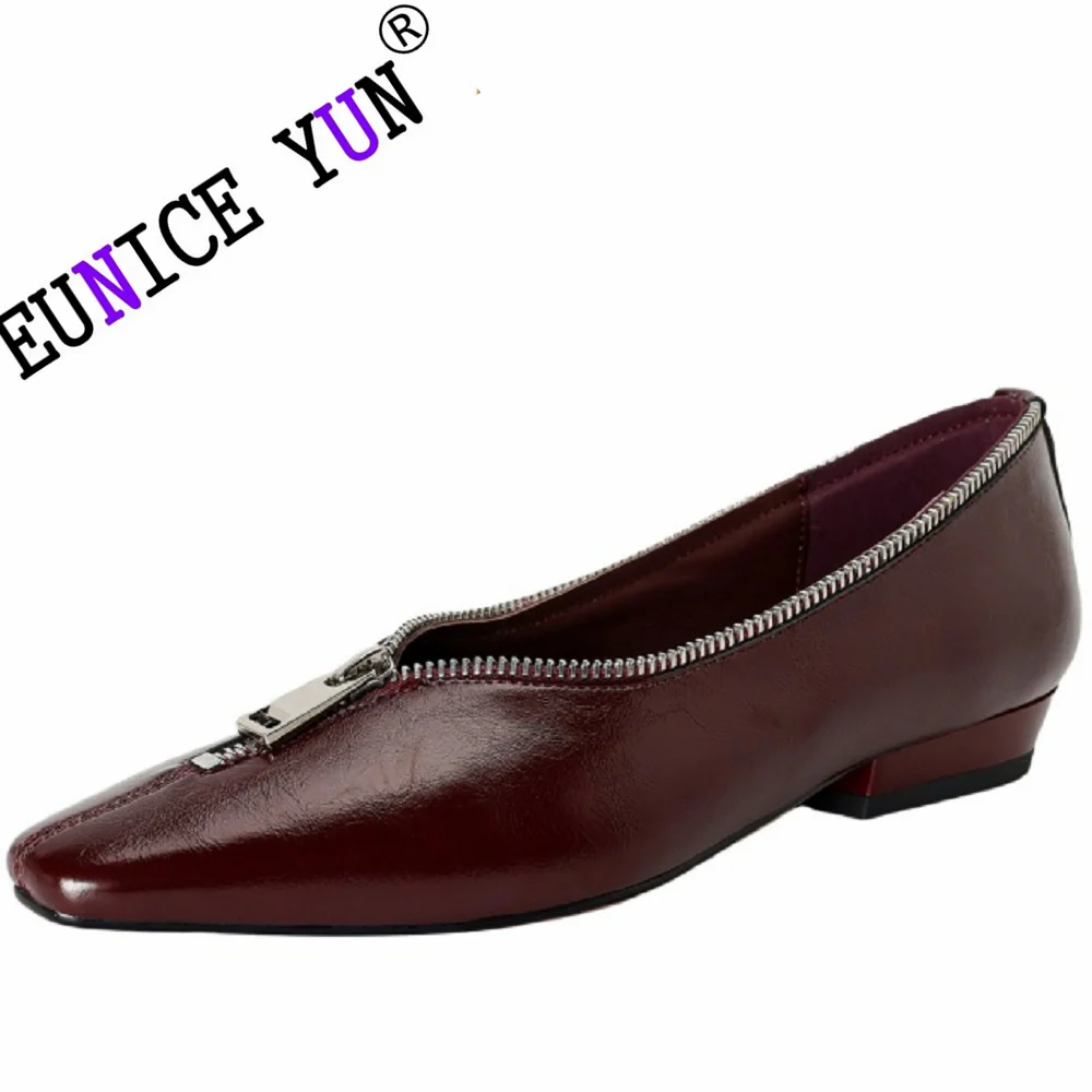 【EUNICE YUN】New Fashion Spring Summer Flats Women Loafers Leather Shoes Ladies Square Toes Low Heels Luxury Designer 34-40
【EUNICE YUN】New Fashion Spring Summer Flats Women Loafers Leather Shoes Ladies Square Toes Low Heels Luxury Designer 34-40