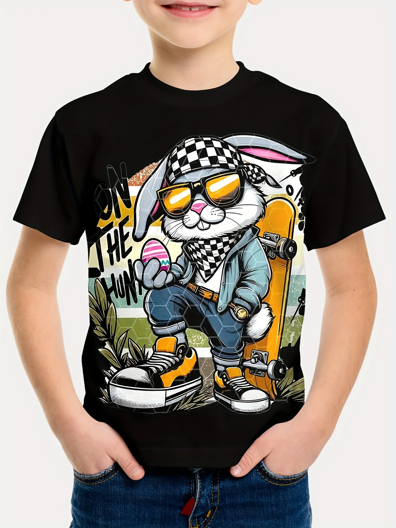Girl Clothes Easter Day Bunny T-Shirt Tops Short Sleeve Kids Clothes Bunny 3D Printed T-Shirts for Children Casual Kids T Shirt
Girl Clothes Easter Day Bunny T-Shirt Tops Short Sleeve Kids Clothes Bunny 3D Printed T-Shirts for Children Casual Kids T Shirt
