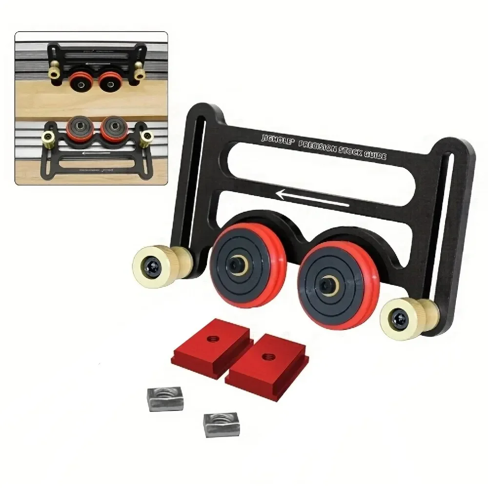 Woodworking Roller Guides Feather Loc Board Multi-purpose Clear-Cut Precision Stock Guides Anti Rebound Safety Pushing Auxiliary
Woodworking Roller Guides Feather Loc Board Multi-purpose Clear-Cut Precision Stock Guides Anti Rebound Safety Pushing Auxiliary