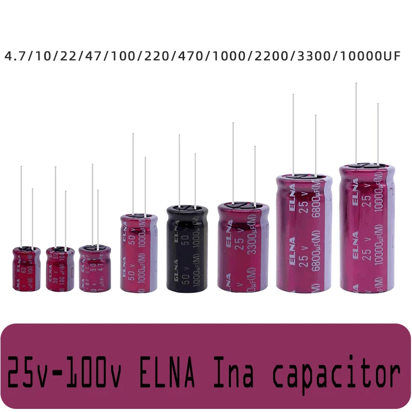 5PCS Imported from Japan ELNA Yina capacitor purple red robe 4.7/100/220/470/1000/6800UF 25V 35V 50V 63V 100V
5PCS Imported from Japan ELNA Yina capacitor purple red robe 4.7/100/220/470/1000/6800UF 25V 35V 50V 63V 100V